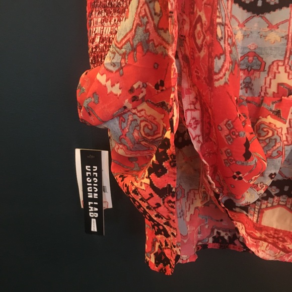 🛍️3 for $50 Design Lab Reddish Coral Skirt - Picture 4 of 4